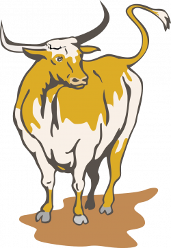 Texas Longhorn English Longhorn Royalty-free Clip art - Spain cow ...