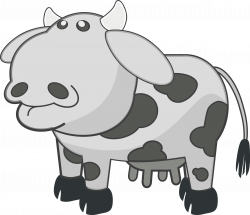 Clipart - Gray Cow