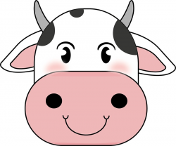 Cow face clipart 3 » Clipart Station