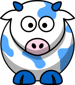 Blue Cow Clip Art at Clker.com - vector clip art online, royalty ...