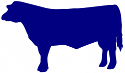 Angus Cow Outline Clipart