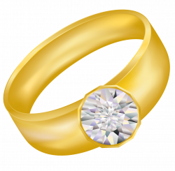 Transparent Gold Ring with Diamond Clipart | Gallery Yopriceville ...
