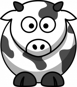 Cartoon Cow Outline Clip Art at Clker.com - vector clip art online ...