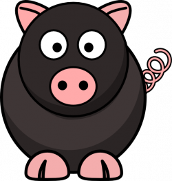 Black Pig Clip Art at Clker.com - vector clip art online, royalty ...