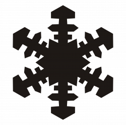 Black And White Clipart Snowflake | Free download best Black And ...