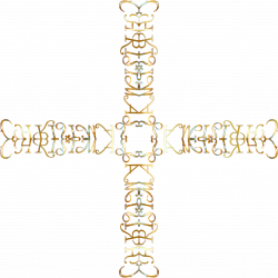 Clipart - Christmas Cross No Background