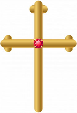 Golden Cross PNG Clip Art Image | Gallery Yopriceville - High ...