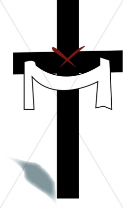 Cross with Cloth | Cross Clipart