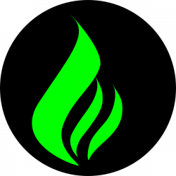 Green Flame Black Clip Art at Clker.com - vector clip art online ...