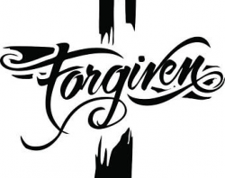 Forgiven cross svg | Etsy