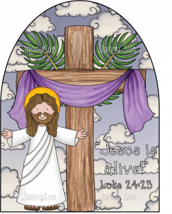 Jesus is Alive Easter Craft with Cross