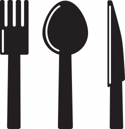 OnlineLabels Clip Art - Kitchen Icon - Knife Spoon Fork