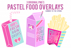 Pastel Food Overlays by Summer-to-the-spring on DeviantArt