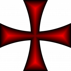 Clipart - Maltese Cross Red
