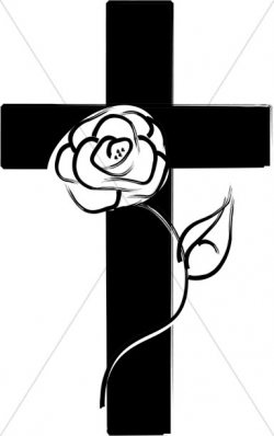 Cross With Rose | Cross Clipart