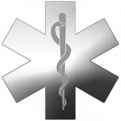 Silver star of life symbol clipart image - ipharmd.net