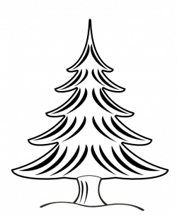 clip art black and white | .net » Clip Art » Xmas Christmas Tree 22 ...
