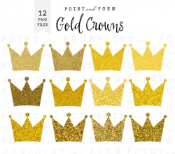 50% OFF SALE Crown Clip Art gold crowns clipart sparkly