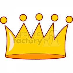 cartoon crown clipart. Royalty-free clipart # 137526
