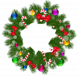 28+ Collection of Free Clipart Of Christmas Wreaths | High quality ...