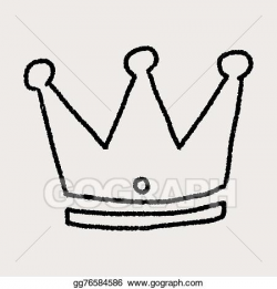Vector Art - Doodle imperial crown. Clipart Drawing ...