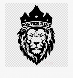 Lion Black And White Clipart Crown - One King Lion Logo ...