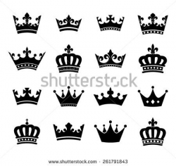 Collection of crown silhouette symbols vol.2 | Lil' Peeps ...