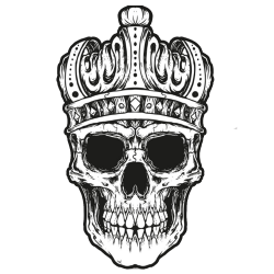 Crown Skull Pillow Clip art - Skull with crown 1000*1000 transprent ...