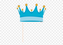 Party Photobooth Props Figure Blue Crown Svg Black - Booth ...