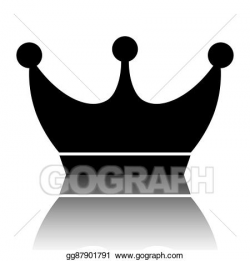 EPS Vector - King crown icon. Stock Clipart Illustration ...