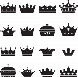 Crown of Queen Elizabeth The Queen Mother Silhouette Illustration ...