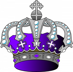 Silver Purple Crown Clip Art at Clker.com - vector clip art online ...