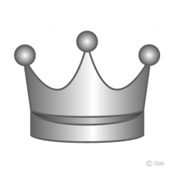 Simple Silver Crown Free Picture｜Illustoon