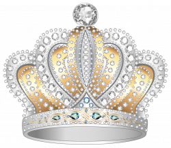 Silver Gold Diamond Crown PNG Clipart Image | Gallery Yopriceville ...