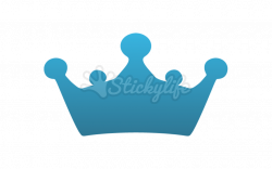 Crown Decals - Custom crown shaped window stickers