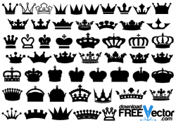 Crowns Vector Free | Free Vectors | Vector free, Crown clip ...