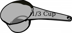 1/3 Cup Measuring Cup Clip Art at Clker.com - vector clip ...