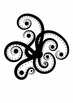 BW Abstract Octopus by @Urtica555, An abstract Octopus inspirered by ...