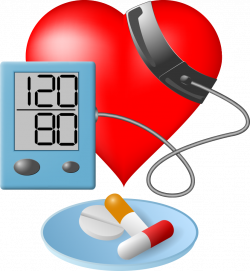 Blood pressure Hypertension Sphygmomanometer Clip art - Vector heart ...