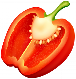 Half Red Pepper PNG Clipart - Best WEB Clipart