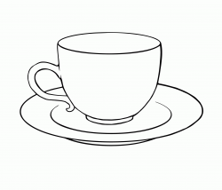 Tea Cup Colouring Page Clipart - Free to use Clip Art ...