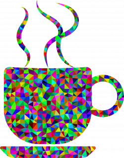 Clipart - Prismatic Low Poly Coffee Cup