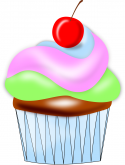 Clipart - Cupcake w cherry