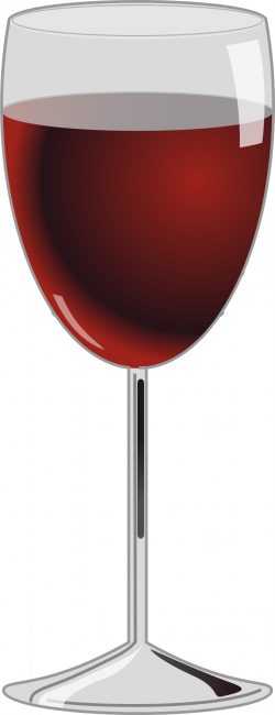 Clipart - Glass of red wine
