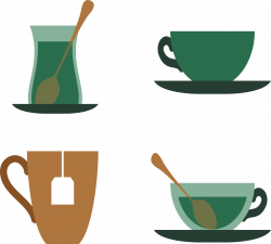 Green tea Teapot Icon - Various cup 2087*1883 transprent Png Free ...