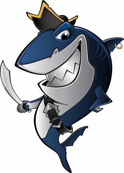 Shark Piracy Royalty-free Clip art - Dark blue cartoon shark 5646 ...