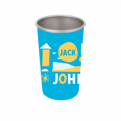 Steelys Reusable 16 Oz Blue Pint Cup | Jack Johnson