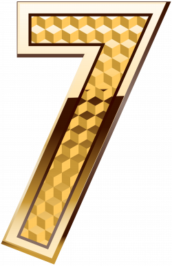 Mario Kart 8 Gold Clip art - Gold Number Seven PNG Clip Art Image ...