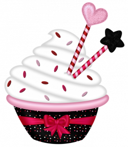 Lacarolita_Sweet Heart Cupcake2.png | Pinterest | Clip art, Cup ...