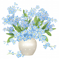 Blue Flowers Vase PNG Clipart | Цветочные фантазии | Pinterest ...